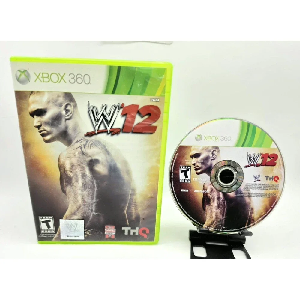 WWE 3 Game Bundle Xbox 360 WWE 12 WWE 2K15 WWE 2K16 Plus Bonus Trading Cards